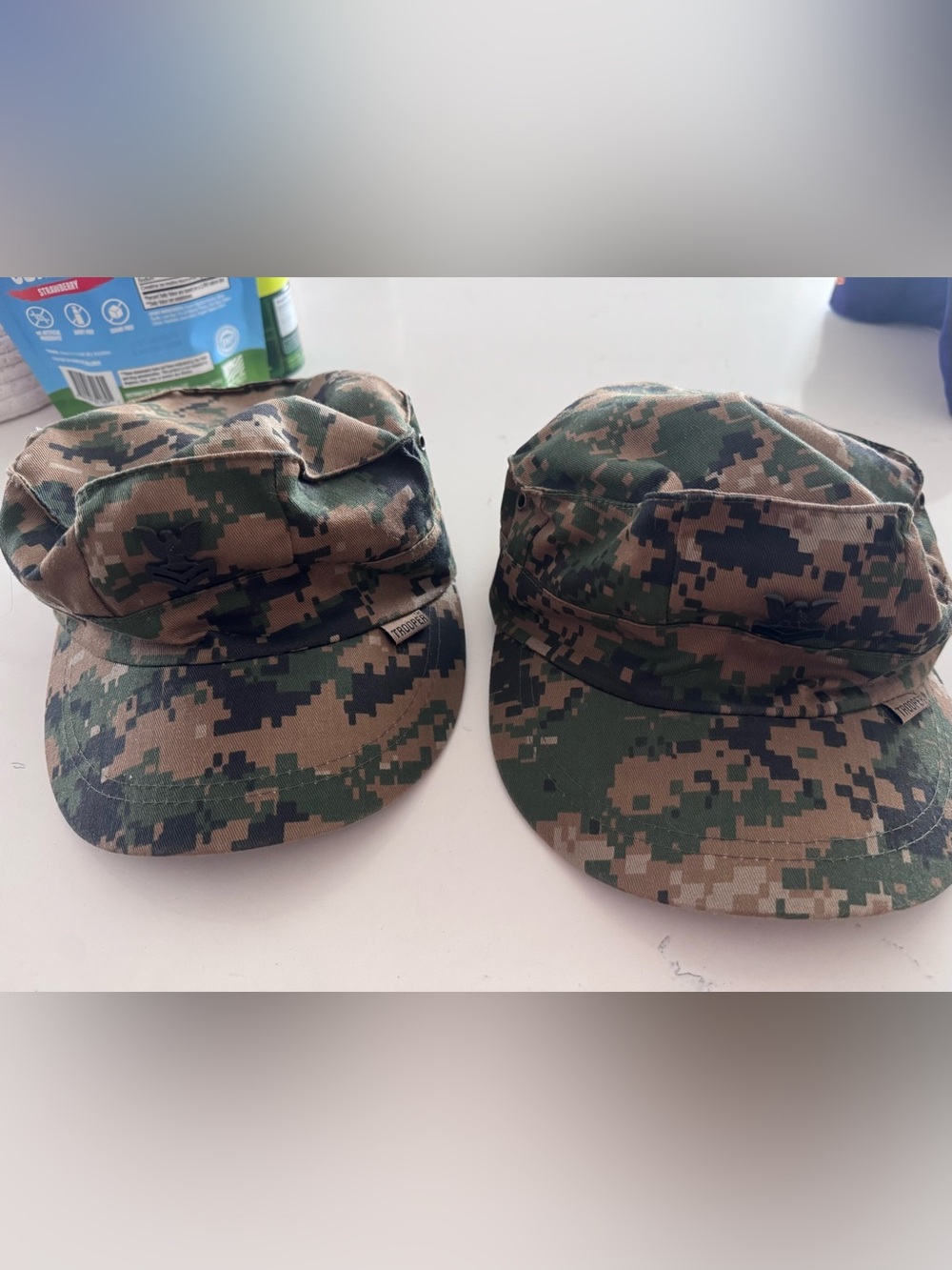 Navy Petty Officer 2nd class pins Kids Digital Camo Military-Style Caps